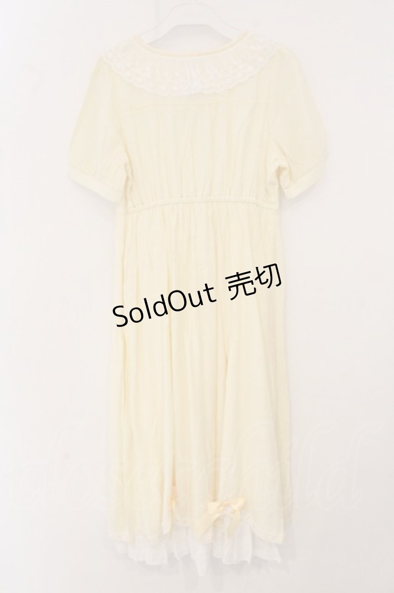 画像4: axes femme POETIQUE / ドーリーフリルロングワンピース M イエロー O-26-04-24-1010-AX-OP-IG-OS (4)