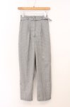 画像1: F&A / センタープレスタックパンツ  クロギンガム O-26-04-24-1019-LO-PA-IG-OS (1)