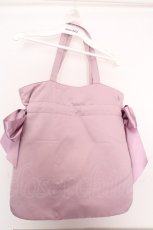 画像2: Maison de FLEUR / ダブルリボントートバッグ  ラベンダー O-26-04-24-033-LO-BG-IG-ZTK013 (2)