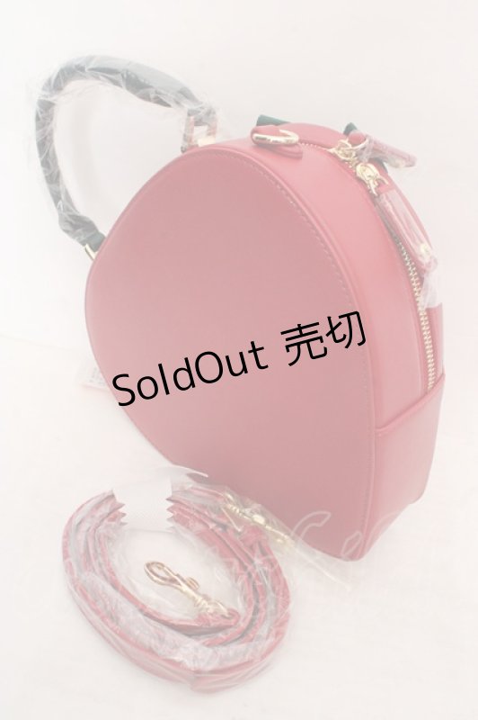 画像2: Maison de FLEUR / いちごパールショルダーバッグ  アカ O-26-04-24-036-LO-BG-IG-OS (2)