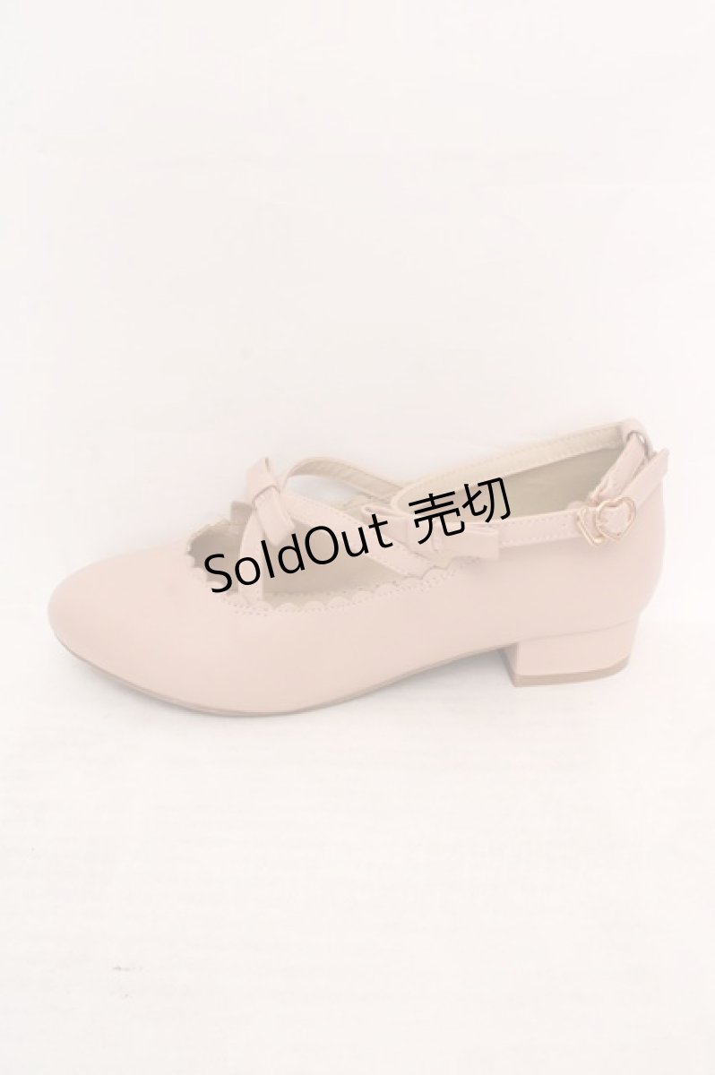 画像6: m petit by misako / リボンスカラップパンプス LL ピンク O-26-04-24-011-LO-SH-YM-ZTK036 (6)