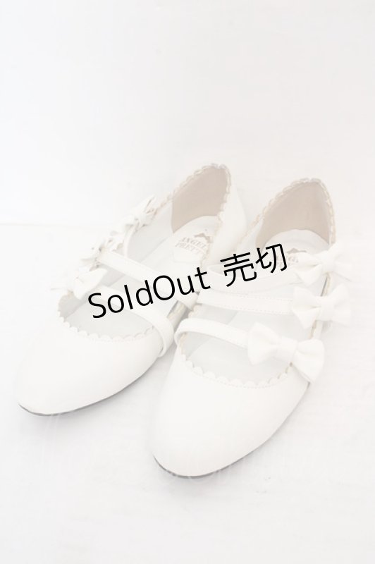 画像1: Angelic Pretty / お散歩リボンシューズ M シロ O-26-04-24-013-AP-SH-IG-OS (1)