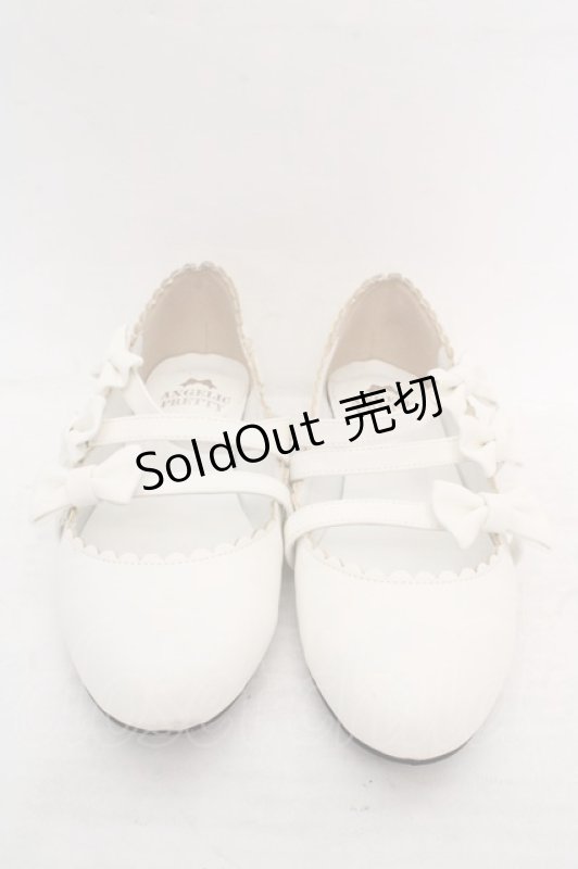 画像2: Angelic Pretty / お散歩リボンシューズ M シロ O-26-04-24-013-AP-SH-IG-OS (2)