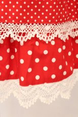 画像3: BABY,THE STARS SHINE BRIGHT / ドットRibbonジャンパースカート  Aタイプ・えんじ×オフシロレース O-26-04-25-026-BA-OP-OW-OS (3)