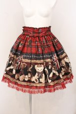 画像1: Angelic Pretty / British Bearスカート  ボルドー O-26-04-25-027-AP-SK-OW-OS (1)