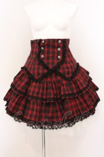 画像1: PUTUMAYO / タブリエ付スカート  レッド O-26-04-25-028-PT-TO-OW-OS (1)