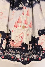 画像2: BABY,THE STARS SHINE BRIGHT / くみゃちゃんの雪の王国柄スカート  ネイビー O-26-04-25-029-BA-SK-OW-OS (2)