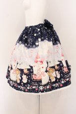 画像4: BABY,THE STARS SHINE BRIGHT / くみゃちゃんの雪の王国柄スカート  ネイビー O-26-04-25-029-BA-SK-OW-OS (4)