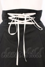 画像2: ATELIER PIERROT / ハイウエストスカート  ブラック×ホワイト O-26-04-25-030-EL-SK-OW-OS (2)