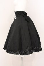 画像4: ATELIER PIERROT / ハイウエストスカート  ブラック×ホワイト O-26-04-25-030-EL-SK-OW-OS (4)