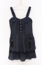 画像1: axes femme / ワークティアードチュニック  ネイビー O-26-04-25-1001-AX-OP-IG-OS (1)