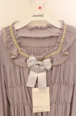 画像2: metamorphose / 【プラスサイズ】スクエアあきフリルブラウス（ビショップスリーブ） 2 ラベンダー O-26-04-25-1037-ME-BL-OW-OS (2)