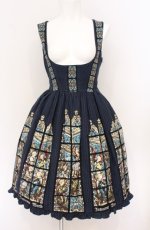 画像1: Innocent World / 天使達のステンドグラスコルセットジャンパースカート  ネイビー O-26-04-25-1039-IW-OP-IG-OS (1)