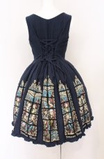 画像2: Innocent World / 天使達のステンドグラスコルセットジャンパースカート  ネイビー O-26-04-25-1039-IW-OP-IG-OS (2)