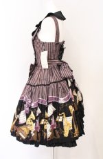 画像2: metamorphose / Brass band cat バッスルジャンパースカート  クロ系 O-26-04-25-1040-ME-OP-OW-OS (2)