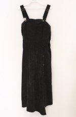 画像1: axes femme / コーデュロイロングワンピース M クロ O-26-04-25-1048-AX-OP-OW-OS (1)