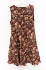 画像2: axes femme / クラシカル花柄ワンピース M ワイン O-26-04-25-1053-AX-OP-OW-OS (2)