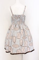 画像2: axes femme / アンティークラベルptワンピース  サックス O-26-04-25-1006-AX-OP-IG-OS (2)