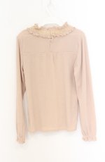 画像3: axes femme / スタンドフリルプルオーバー M ベージュ O-26-04-25-1057-AX-TO-OW-OS (3)