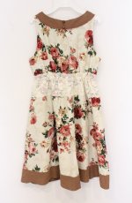 画像3: axes femme / 大花柄タンクワンピース M キナリ O-26-04-25-1058-AX-OP-OW-OS (3)