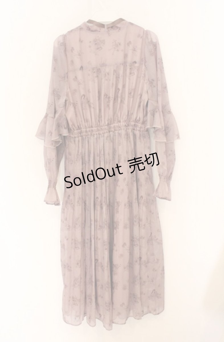 画像3: axes femme POETIQUE / フラワーキャットロングワンピース M ピンクベージュ O-26-04-25-1063-AX-OP-IG-OS (3)