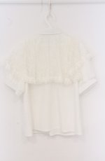画像3: majoretty / MRレースケープブラウス M シロ O-26-04-25-1066-GO-BL-IG-OS (3)