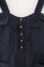 画像2: axes femme / ワークティアードチュニック  ネイビー O-26-04-25-1001-AX-OP-IG-OS (2)