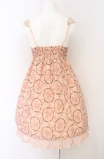 画像3: axes femme / フレームローズ柄シフォンキャミワンピース  ピンク O-26-04-25-1008-AX-OP-IG-OS (3)