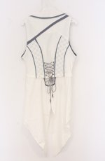 画像3: Ozz oneste / Fairy tale rose 2wayベスト  ホワイト×サックス O-26-04-25-1073-OO-TO-IG-OS (3)