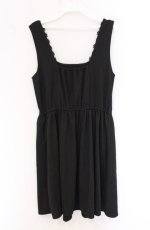 画像3: axes femme / はしごレースジャガードジャンパースカート  クロ O-26-04-25-1009-AX-OP-IG-OS (3)