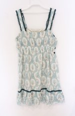 画像3: axes femme / ブーケストライプシフォンワンピース  オフグリーン O-26-04-25-1010-AX-OP-IG-OS (3)