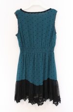 画像3: axes femme / 水玉ワンピース  グリーン O-26-04-25-1014-AX-OP-IG-OS (3)