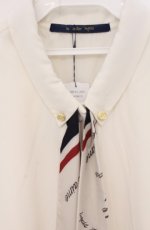 画像2: an another angelus / ロゴラインスカーフ付きシャツ  シロ O-26-04-25-1017-CA-BL-IG-OS (2)