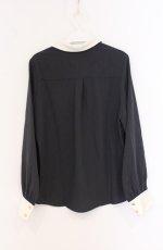 画像3: an another angelus / ロゴラインスカーフ付きシャツ  ネイビー O-26-04-25-1018-CA-BL-IG-OS (3)