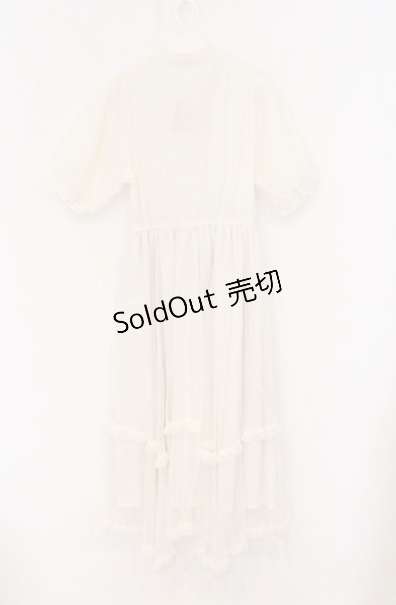 画像3: Fi.n.t / チュールドッキングロングワンピース【洗える】  アイボリー O-26-04-25-1019-CA-OP-IG-OS (3)