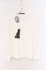 画像1: Fi.n.t / 多重リボンタイ付きブラウス  シロ O-26-04-25-1020-CA-BL-IG-OS (1)