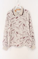 画像1: Fi.n.t / コラージュロゴ柄ブルゾン  ベージュ O-26-04-25-1022-CA-JA-IG-OS (1)