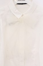 画像2: an another angelus / チュールリボンタイ5分袖シャツ【洗える】  オフシロ O-26-04-25-1026-CA-BL-IG-OS (2)