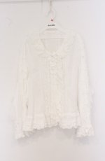 画像1: PINK HOUSE / リボンタックブラウス【お直しあり】  シロ O-26-04-25-1031-LO-BL-IG-OS (1)