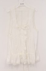 画像1: PINK HOUSE / ローンフリルタックベスト  シロ O-26-04-25-1032-LO-TO-IG-OS (1)