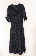 画像3: PINK HOUSE / ピコフリルドットリボンワンピース  ネイビー O-26-04-25-1034-LO-OP-IG-OS (3)