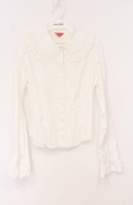 画像1: BABY,THE STARS SHINE BRIGHT / ピンタックブラウス  シロ O-26-04-25-1036-BA-BL-OW-OS (1)