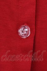 画像2: Secret Honey / バックリボン＆レース切替カーディガン 0 アカ O-26-04-25-006-CA-TO-OW-OS (2)