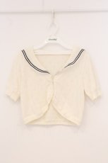 画像1: Secret Honey / 半袖セーラーカラーボレロ  アイボリー O-26-04-25-007-CA-TO-OW-OS (1)