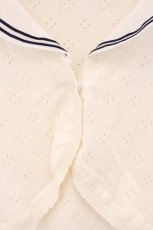 画像2: Secret Honey / 半袖セーラーカラーボレロ  アイボリー O-26-04-25-007-CA-TO-OW-OS (2)