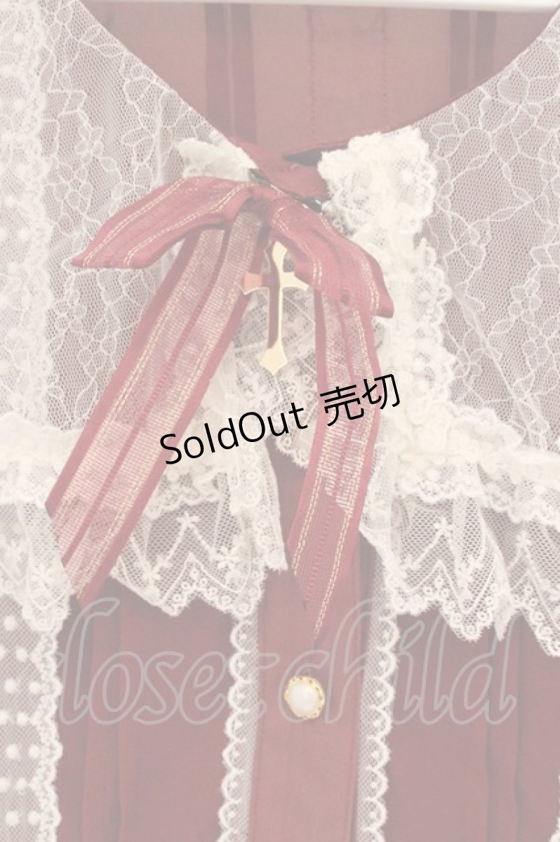 画像2: BABY,THE STARS SHINE BRIGHT / Maria de la Croix ブラウス  えんじ O-26-04-25-017-BA-BL-OW-OS (2)