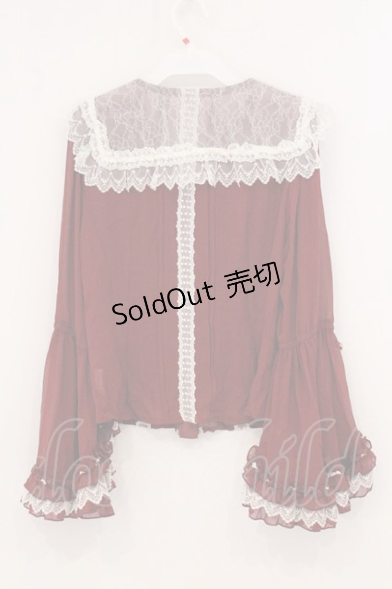 画像5: BABY,THE STARS SHINE BRIGHT / Maria de la Croix ブラウス  えんじ O-26-04-25-017-BA-BL-OW-OS (5)