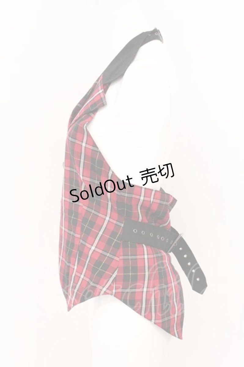 画像3: PUTUMAYO / チェックホルターベスト  レッド O-26-04-25-020-PT-TO-OW-OS (3)