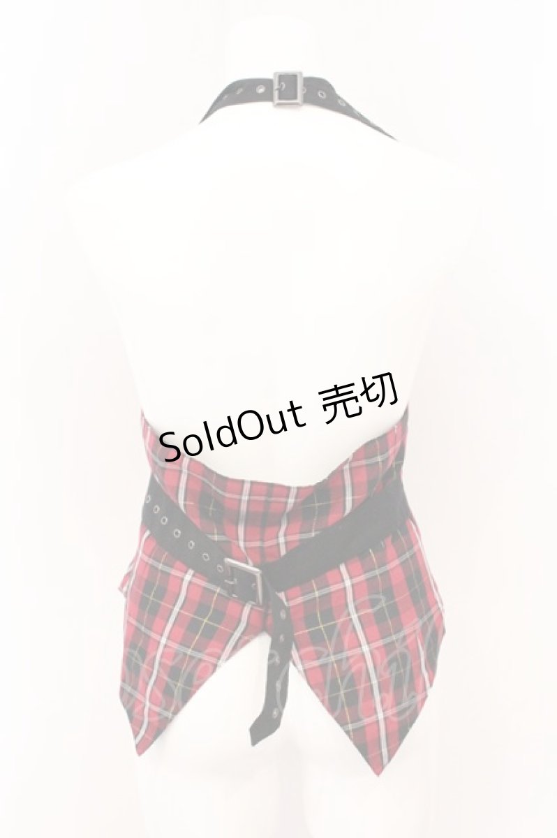 画像4: PUTUMAYO / チェックホルターベスト  レッド O-26-04-25-020-PT-TO-OW-OS (4)