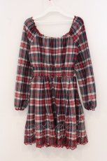 画像4: Secret Honey / 裾さくらんぼ刺繍ワンピース 2 アカ×ネイビー O-26-04-25-002-CA-OP-OW-OS (4)